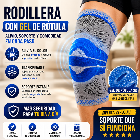Rodillera deportiva soporte gel